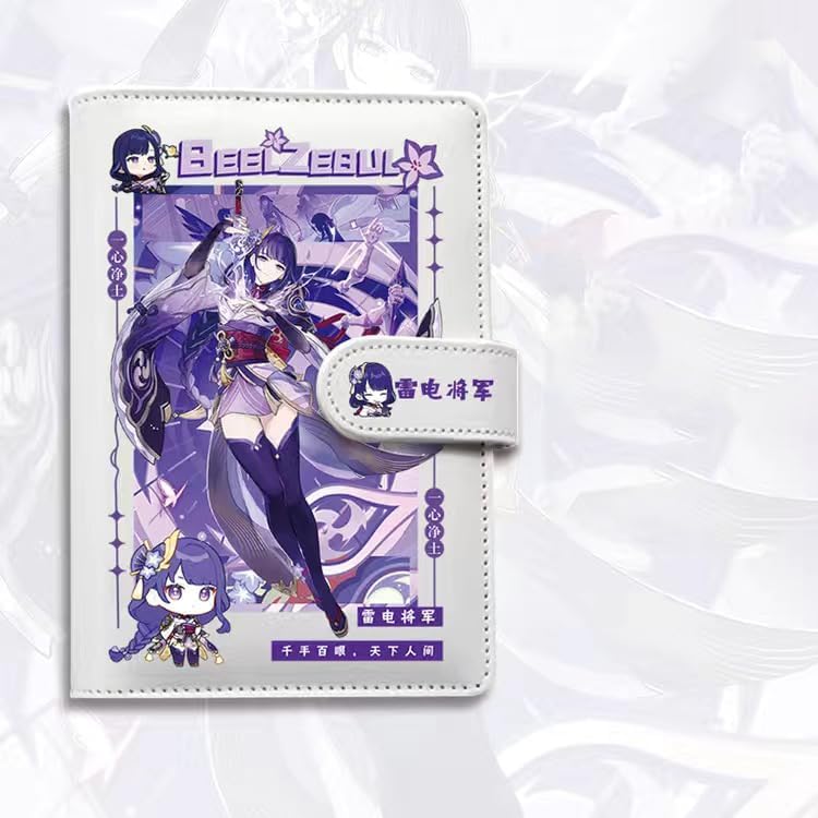 Beelzebul Genshin Impact Journal Planner - Anime Merch Game Figure - Stainless Steel Binder PU Leather 160 Pages with Magnetic Closure - Gift for Birthday Anniversary - Zllada