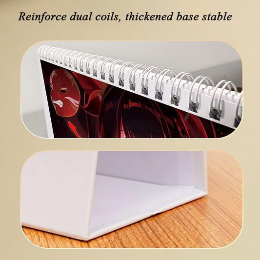 Calendario da tavolo Mix Genshin Impact - Calendario annuale 2025 Anime Merch Game Figure - Regalo per Capodanno - Zllada