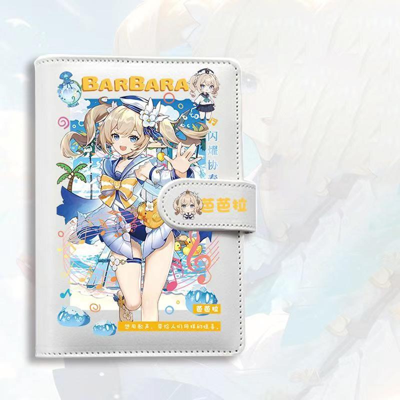 Genshin A6 Journal Planner - Anime Merch Game Figure - Stainless Steel Binder PU Leather 160 Pages with Magnetic Closure - Gift for Birthday Anniversary - Zllada