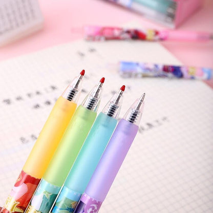 Genshin Gel Pens - Black 6 Styles 12-Piece Set with 10 Refills - HuTao Ganyu YaeMiko Beelzebul Ayaka Nahida - Gift for Fans - Zllada