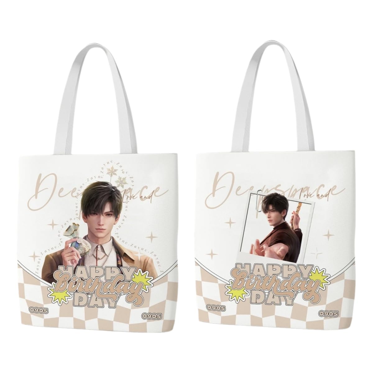 Love Deepspace Handbag - Canvas Tote Shoulder Bag Lightweight Anime Fan Gift - Casual Daily Use for Work, Travel - Zouven