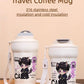 Love and Deepspace Mug Cup - 480ml Travel Cold Hot Drinks - 316 Stainless Steel Insulated Coffee Cup with Dual-Use Lid - Leak-Proof Design & Portable Hand Strap - Anime Game Gift for Fans