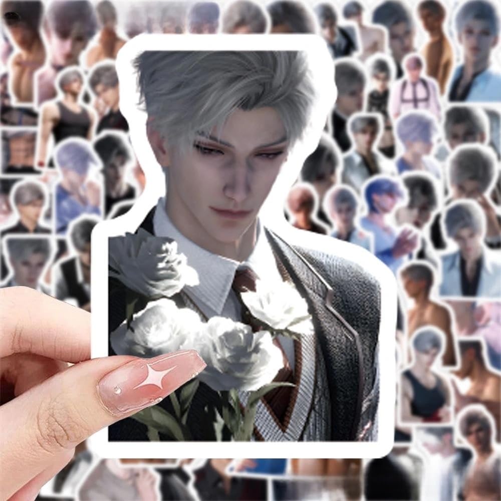 200 Pcs Caleb Love and Deepspace Stickers - Waterproof DIY Decals for Laptop, Fridge, Wall Decor Zayne Xavier Rafayel Sylus Caleb - Anime Fan Gift -Zllada