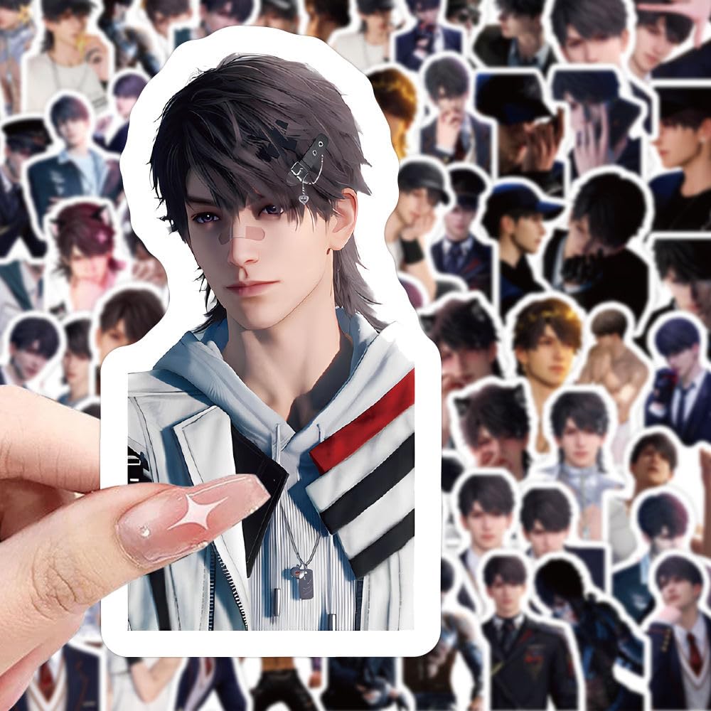 200 Pcs Caleb Love Deepspace Stickers - Waterproof DIY Decals for Laptop, Fridge, Cup, Wall Decor Zayne Xavier Rafayel Sylus Caleb - Anime Fan Gift