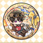 Love and Deepspace Badge Set - 58mm 5 Pcs with 5 Character Cute Cartoon Style - Zayne, Xavier, Rafayel, Sylus, Caleb - Brooch for Ita Bag Decoration - Zllada