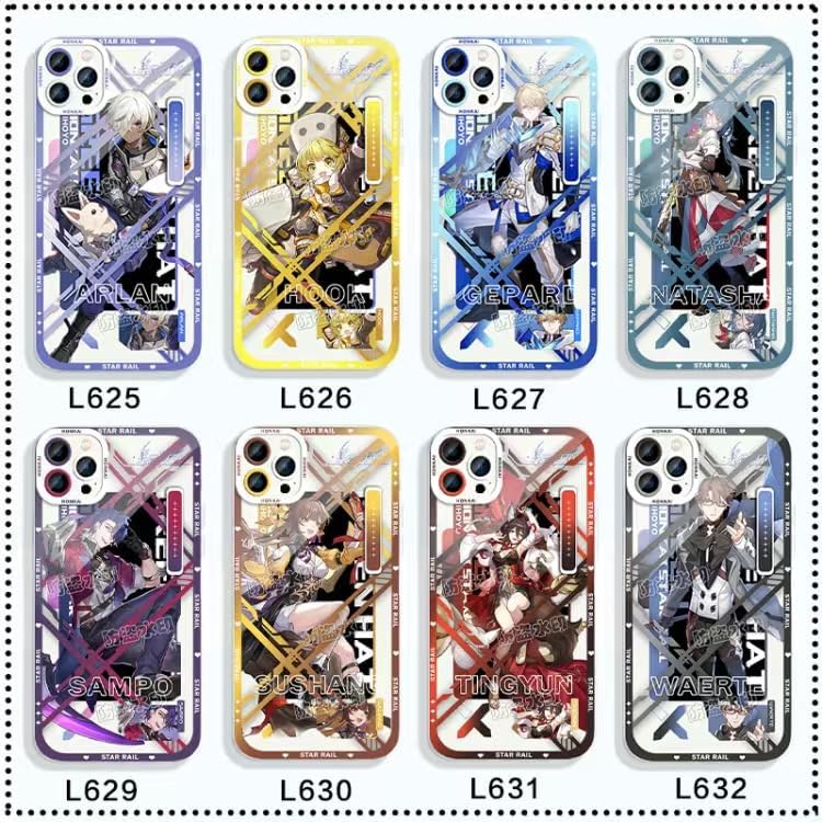 Honkai Star Rail Phone Case March 7th - Compatible with iPhone 16, 15, 14, 13, 12, 11 Series, Transparent Silicone, Honkai Star Rail Merchandise for Various Models