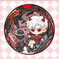 Love and Deepspace Badge Set - 58mm 5 Pcs with 5 Character Cute Cartoon Style - Zayne, Xavier, Rafayel, Sylus, Caleb - Brooch for Ita Bag Decoration - Zllada
