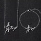 Love Deepspace Name Necklace & Bracelet Set - Titanium Steel English Chinese Letters Sylus Zayne Xavier Rafayel Caleb Charms - Anime Game Fan Gift