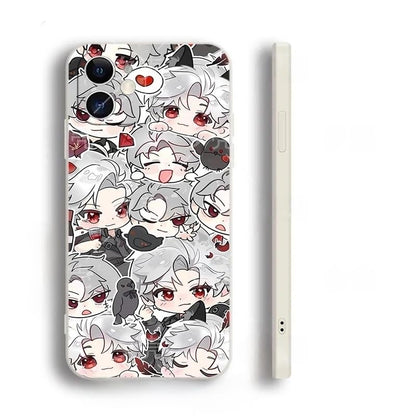 Love Deepspace Phone Case - Compatible with iPhone 16/15/14/13/12/11 Series – Zayne, Xavier, Rafayel & Sylus Cartoon Anime Clear Silicone Protective Cover Fan-Made Designs– Zouven