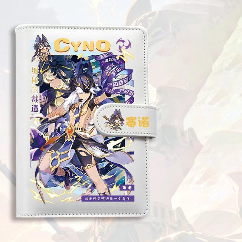 Genshin A6 Journal Planner - Anime Merch Game Figure - Stainless Steel Binder PU Leather 160 Pages with Magnetic Closure - Gift for Birthday Anniversary - Zllada