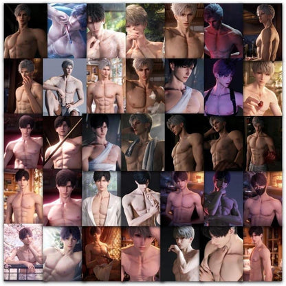 180 Pcs Abs Love and Deepspace Stickers - Abdominal Muscles Waterproof DIY Decals for Laptop, Fridge Wall Decor Zayne Xavier Rafayel Sylus Caleb - Fan Gift - Zllada