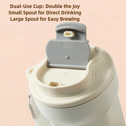 Star Rail  Travel Mug Sparkle - 316 Stainless Steel Insulated Coffee Cup with Dual-Use Lid - Leak-Proof Design & Portable Hand Strap - Anime Gaming Gift for Fans