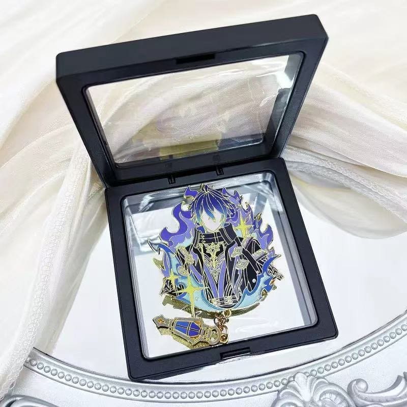 Flins Genshin Character Pin Badges - Refrigerator Magnet Anime Game Merch Gift for Fans and Students - Zllada