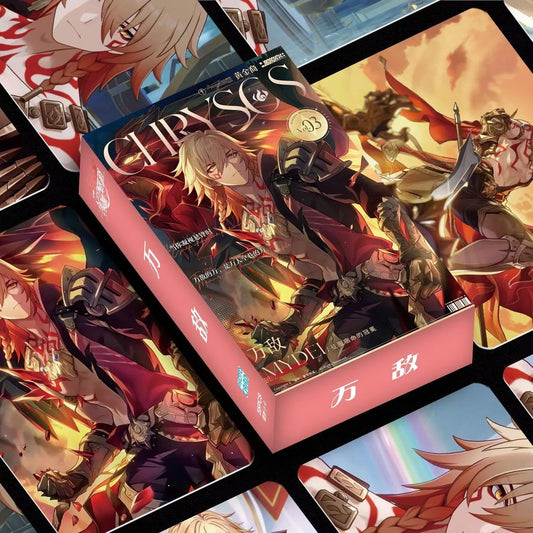 Mydei Honkai Star Rail Card Merch Set - 50 Pcs Holographic Cards with Scratch-Resistant Sleeves for Fans and Gamers - Zllada