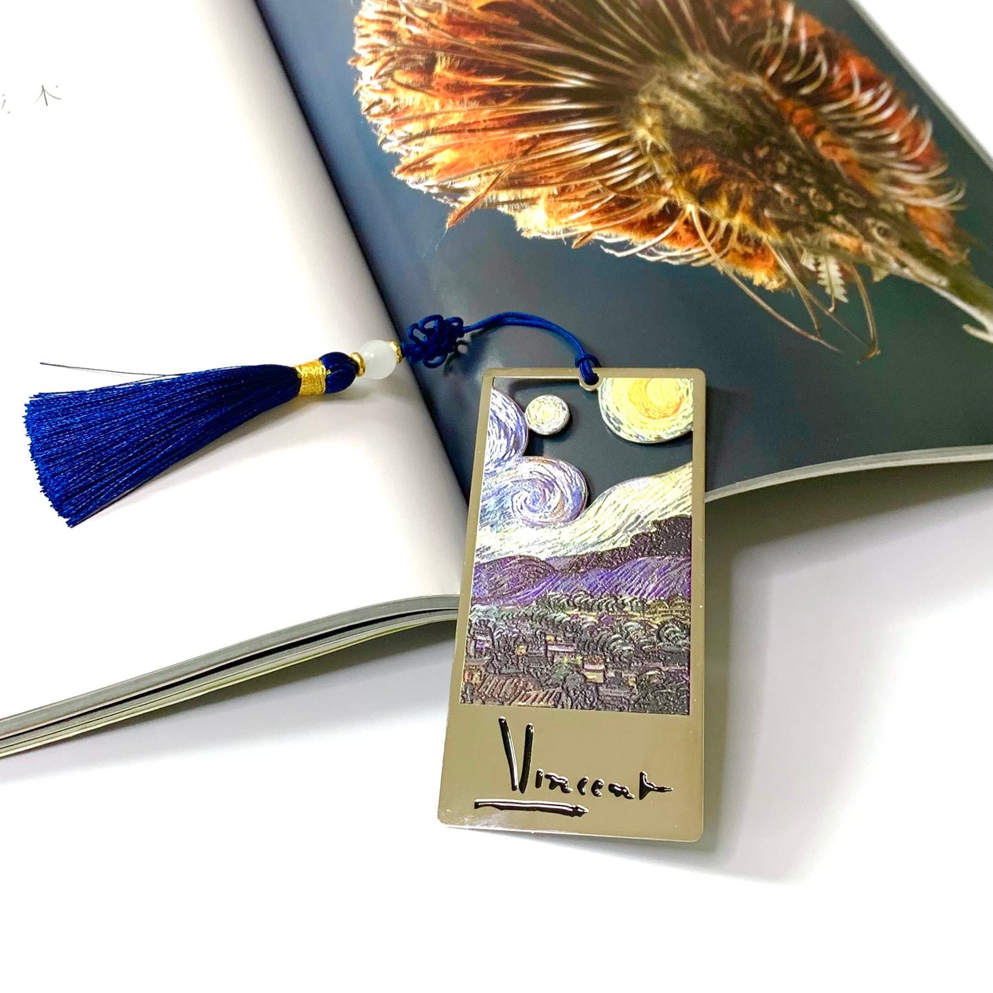 Zllada Metal Van Gogh Bookmarks - Unique Gifts - Bookmarks for Women Teacher Appreciation Gifts for Retirement - Inspirational Graduation Anniversary Gifts - Christmas New Year