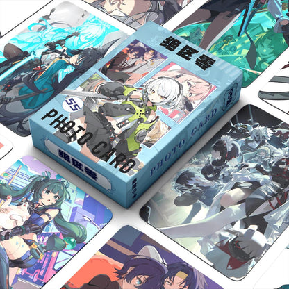 Zone Zero Cards Merch Set - 50 Pcs Holographic Trading Collector Set for Fans and Gamers