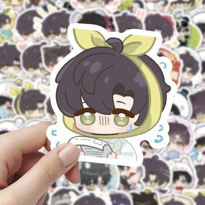 200 Pcs Caleb Love Deepspace Stickers - Waterproof DIY Decals for Laptop, Fridge, Cup, Wall Decor Zayne Xavier Rafayel Sylus Caleb - Anime Fan Gift