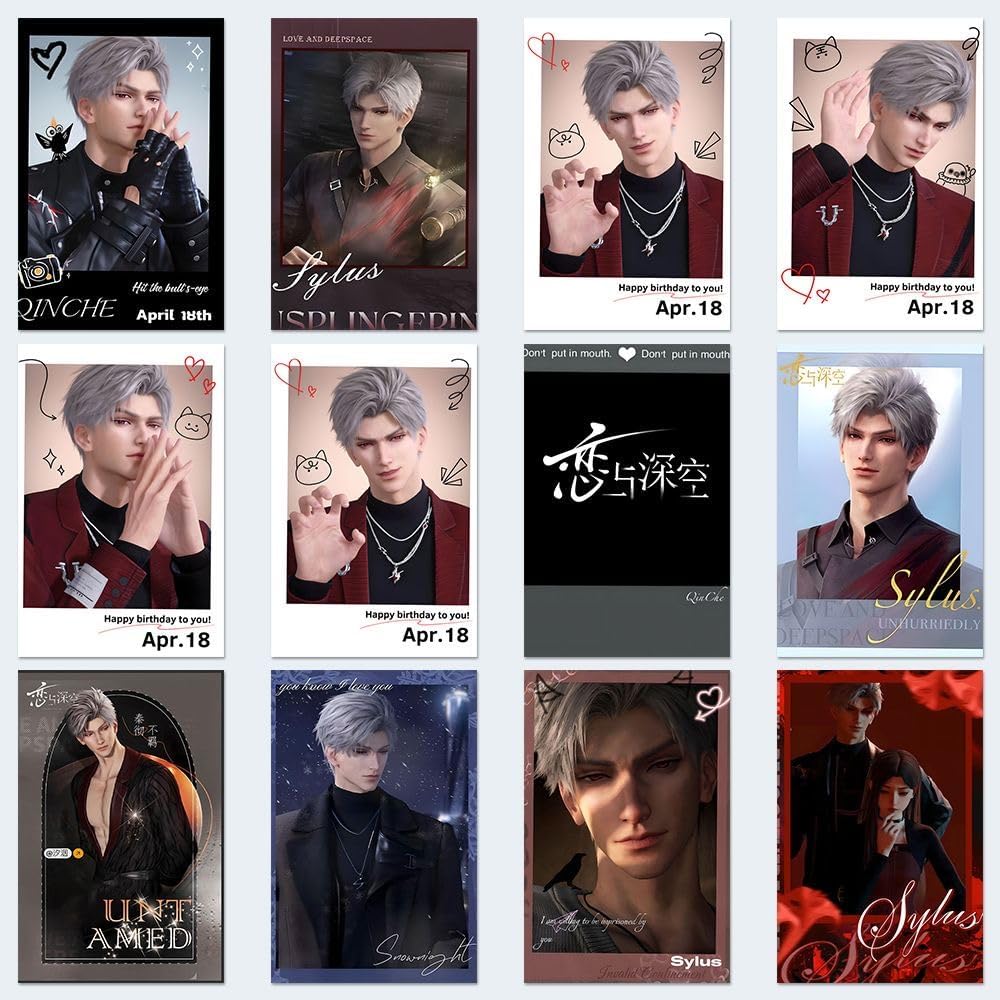 108 Pcs Caleb Love Deepspace Instant Photo Stickers - Waterproof DIY Decals for Laptop, Fridge, Decor Zayne Xavier Rafayel Sylus Caleb - Cute Anime Fan Gift - Zllada