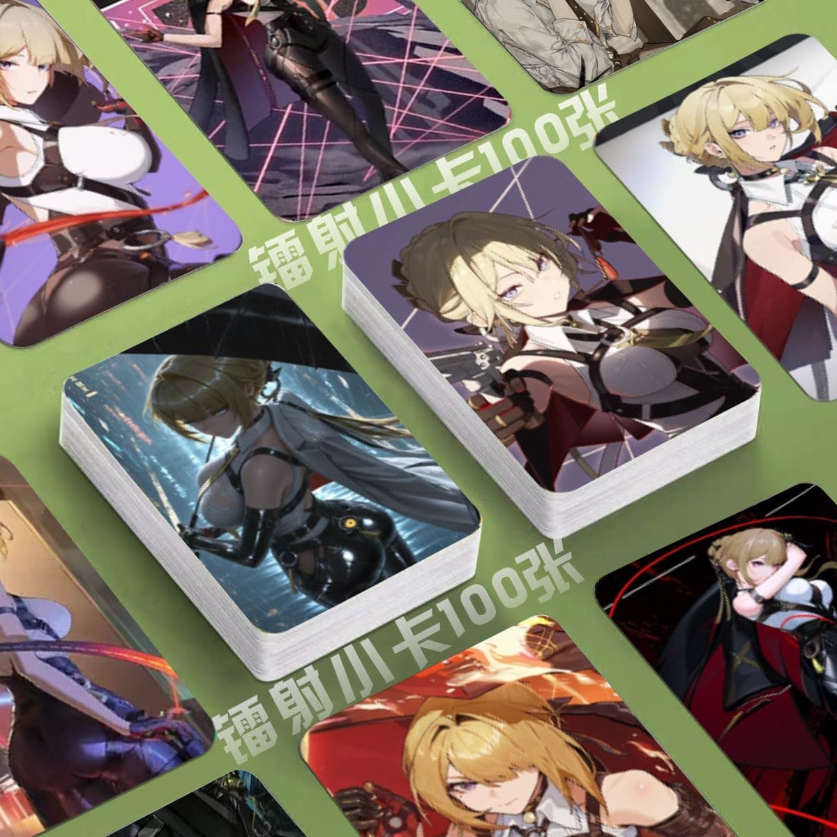 Zone Zero Cards Merch Set - 50 Pcs Holographic Trading Collector Set for Fans and Gamers