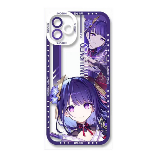 Beelzebul Genshin Impact Phone Case Laptop screen protector  protective cover - Q Style Cute Anime Character Design - Transparent Silicone Full Camera Protection All Round Defense Non Slip Cover - Zllada