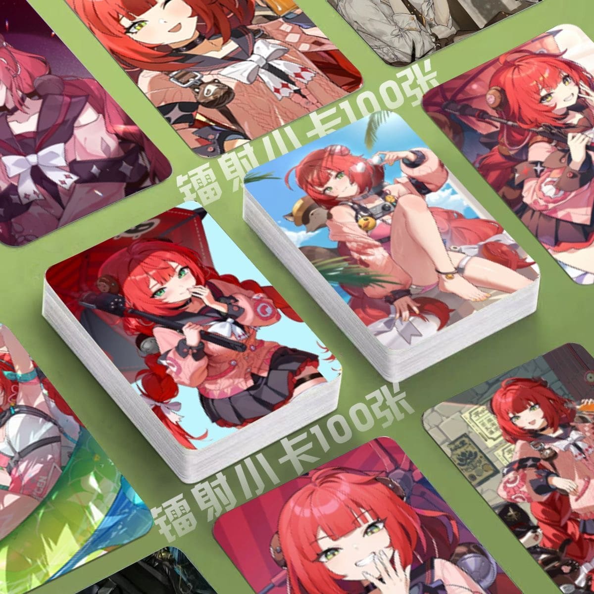 Zone Zero Cards Merch Set - 50 Pcs Holographic Trading Collector Set for Fans and Gamers