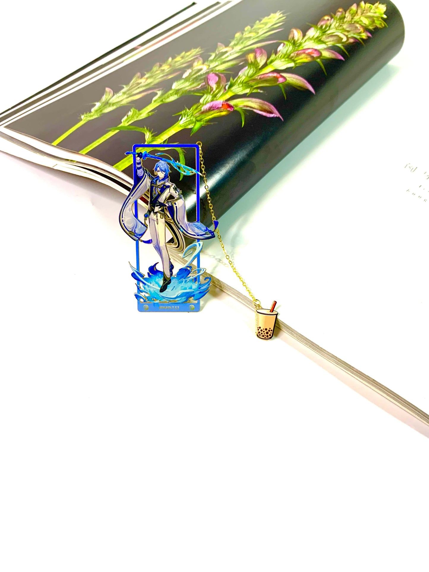 Genshin Impact Bookmarks March Ayato Kamisato | Gift Metal Bookmarks | Zllada