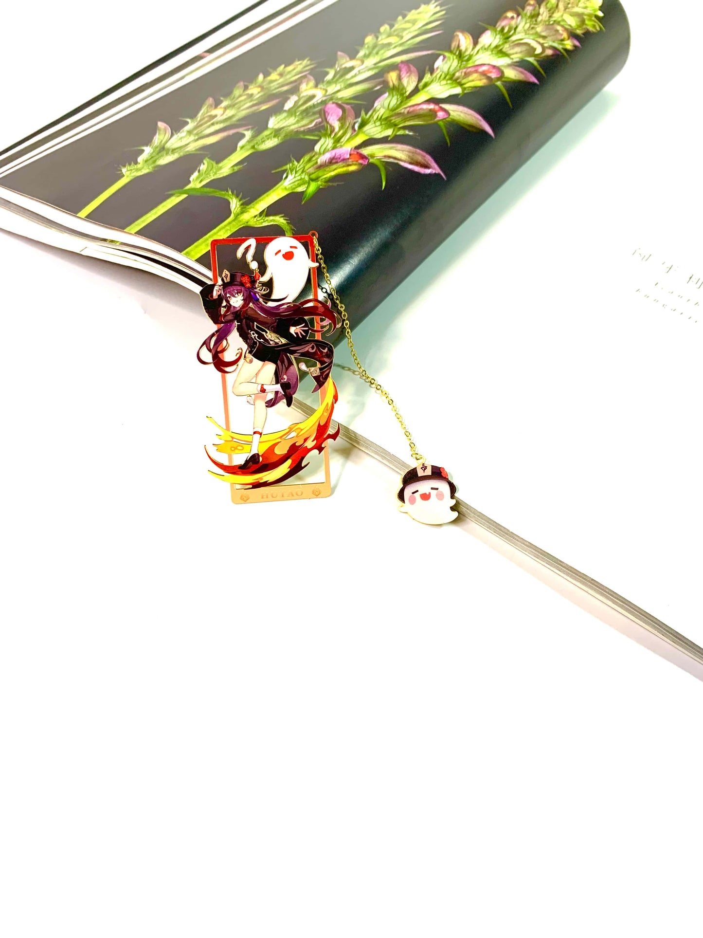 Genshin Impact Bookmarks March HuTao | Gift Metal Bookmarks | Zllada