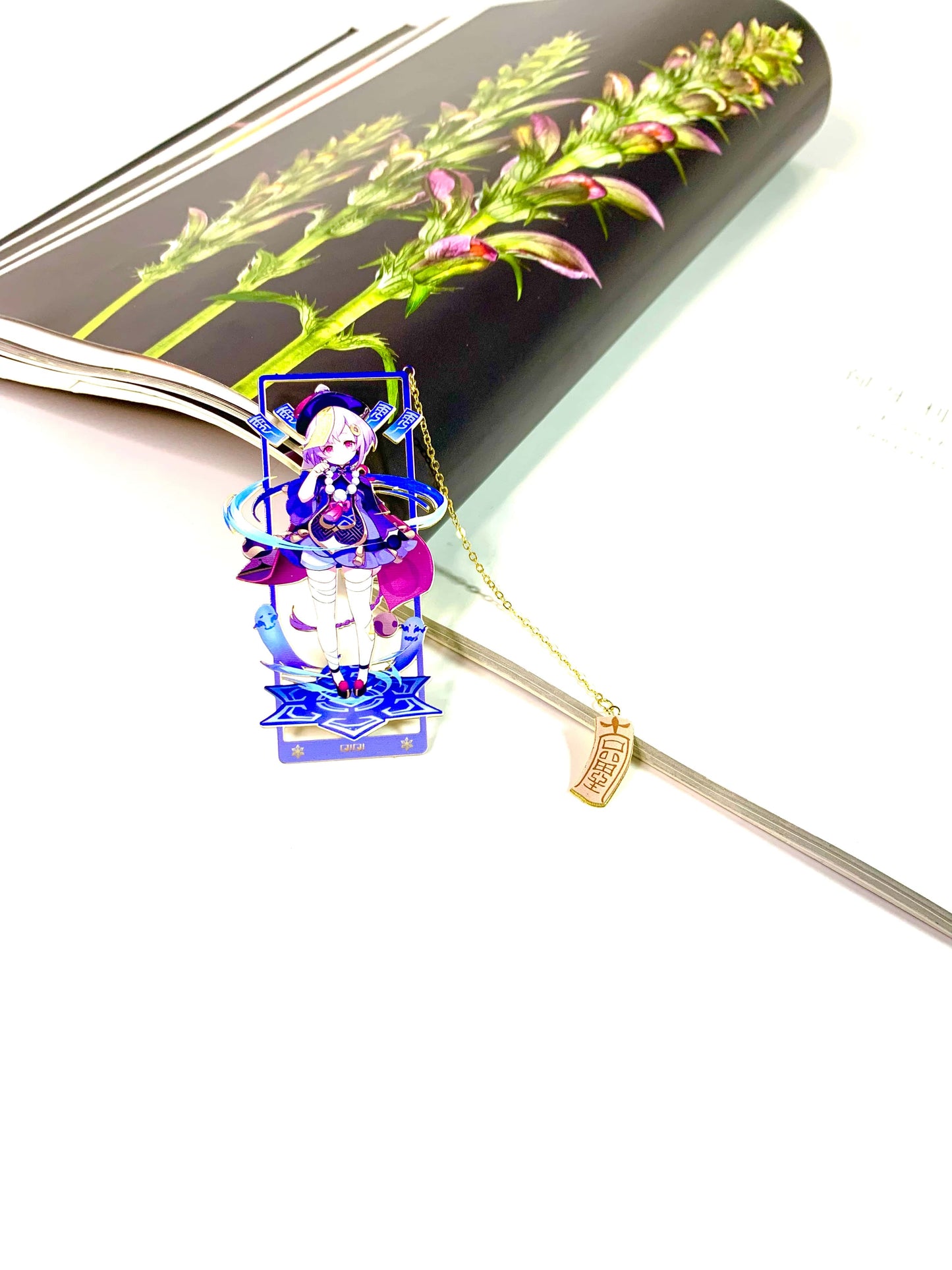 Genshin Impact Bookmarks March Qiqi | Gift Metal Bookmarks | Zllada