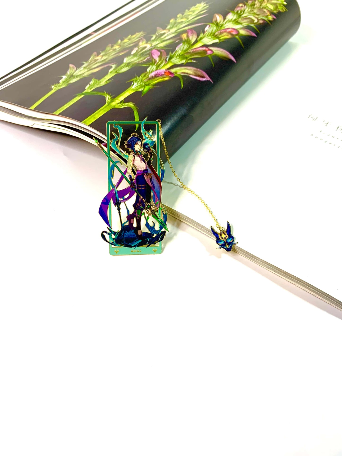 Genshin Impact Bookmarks March Xiao | Gift Metal Bookmarks | Zllada