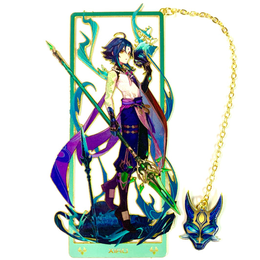 Genshin Impact Bookmarks March Xiao | Gift Metal Bookmarks | Zllada