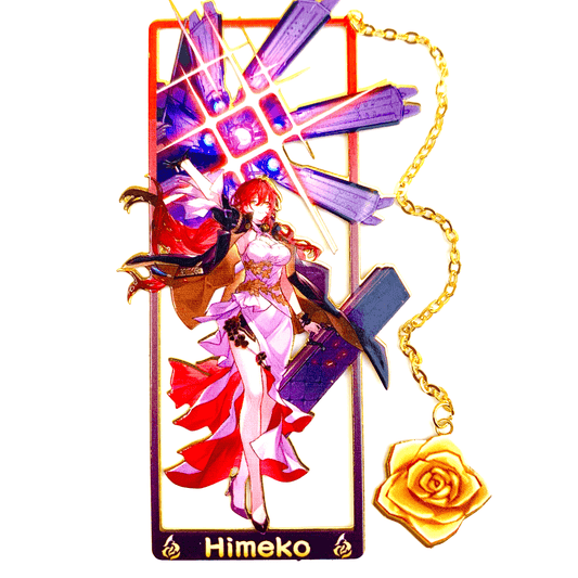 Honkai Star Rail Bookmarks Merch Himeko|Gift Metal Bookmarks|Zllada