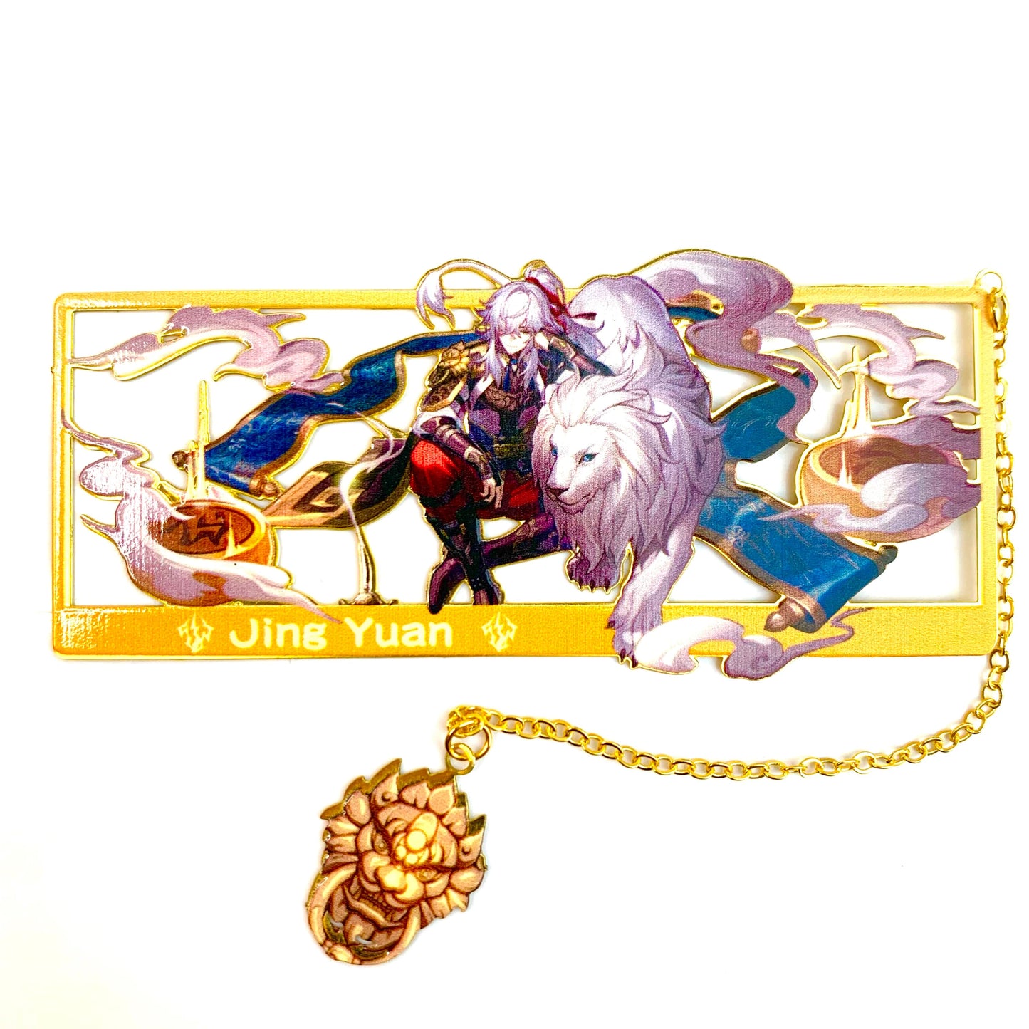 Honkai Star Rail Bookmarks Merch Jing Yuan | Gift Metal Bookmarks | Zllada