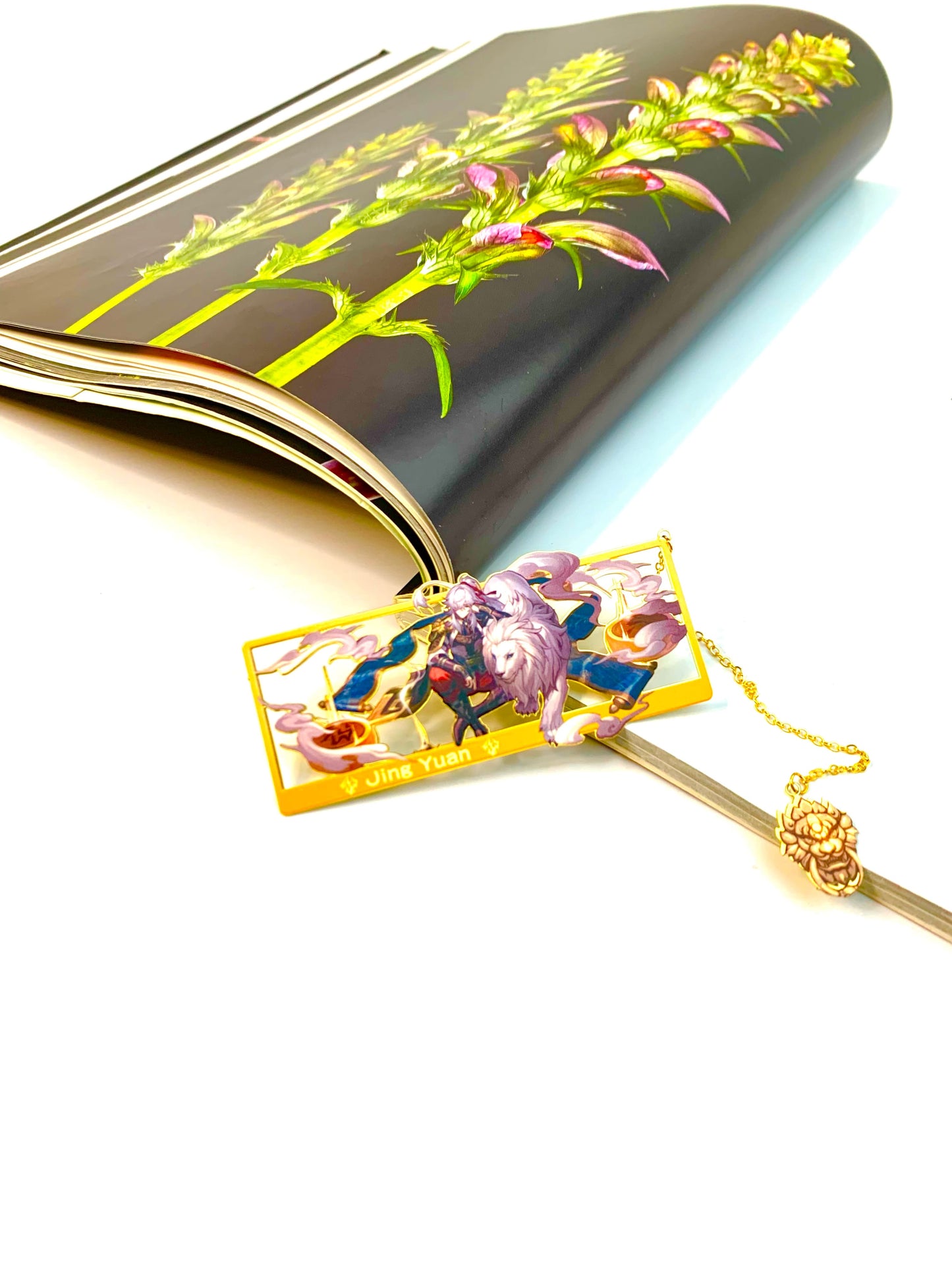 Honkai Star Rail Bookmarks Merch Jing Yuan | Gift Metal Bookmarks | Zllada