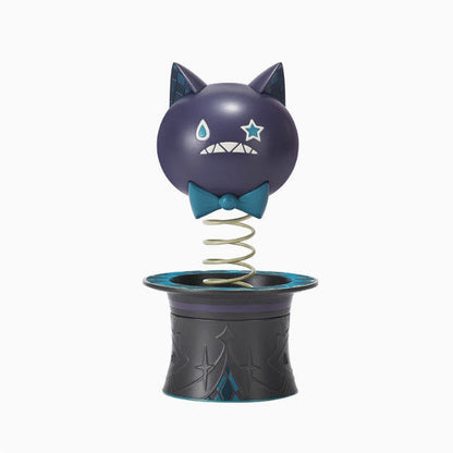 Peripheral Magic Show Series Lynette Surprise Cat Box Shaker Decoration Genshin Figurines Desk & Car Ornament - Anime Chibi Bobble  with 50 Stickers Gift - Zllada