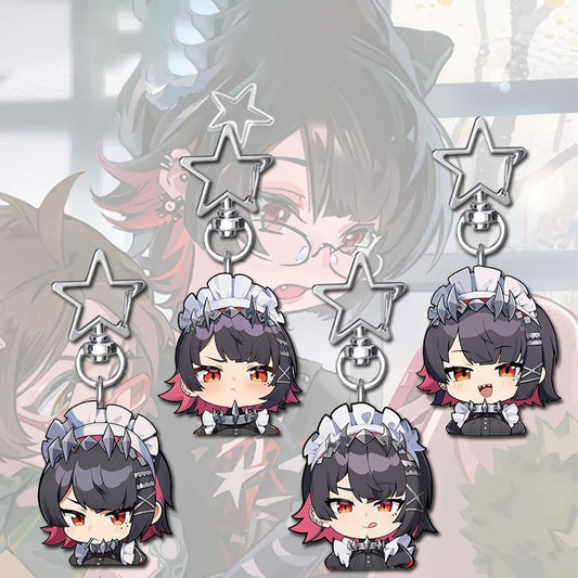 Ellen Zone Zero Star-shaped button keychain Merch - 5cm Double-Sided Acrylic Keychain - High-Definition Printing