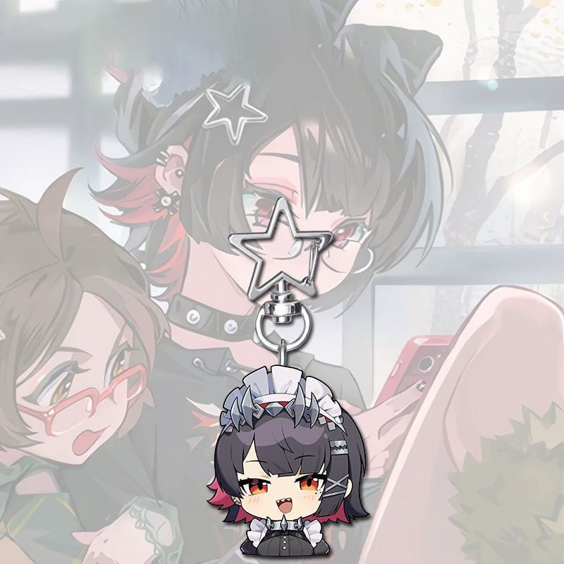 Ellen Zone Zero Star-shaped button keychain Merch - 5cm Double-Sided Acrylic Keychain - High-Definition Printing