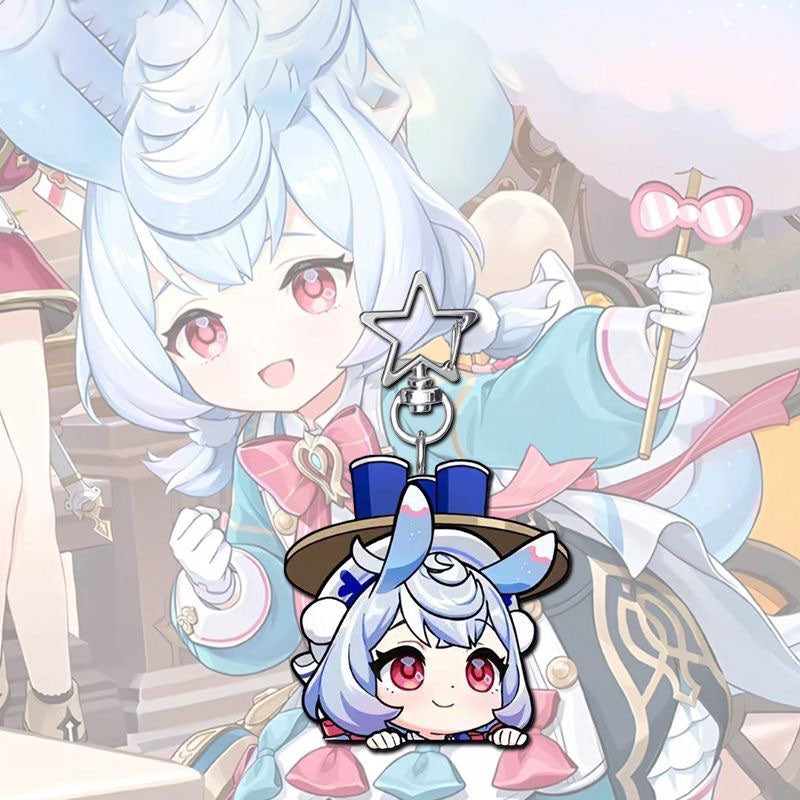 Sigewinne Genshin Star-shaped button keychain Merch - 5cm Double-Sided Acrylic Keychain - High-Definition Printing