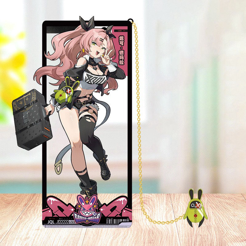 Zone Zero Brass Bookmarks Merch - Brass Character Collection with 3D Cosmic Display Box Merchandise for Fans - Zllada