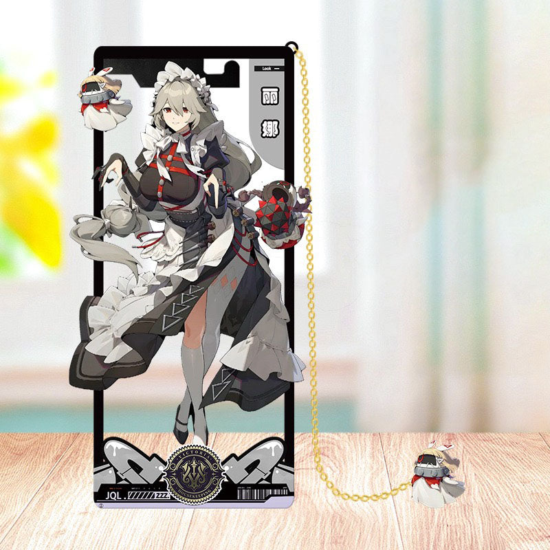 Zone Zero Brass Bookmarks Merch - Brass Character Collection with 3D Cosmic Display Box Merchandise for Fans - Zllada