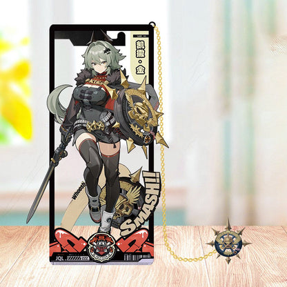 Zone Zero Brass Bookmarks Merch - Brass Character Collection with 3D Cosmic Display Box Merchandise for Fans - Zllada