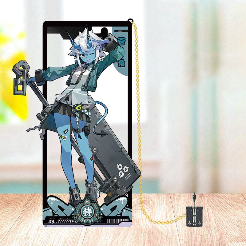 Zone Zero Brass Bookmarks Merch - Brass Character Collection with 3D Cosmic Display Box Merchandise for Fans - Zllada