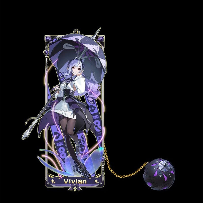 Zone Zero Brass Bookmarks Merch - Brass Character Collection with 3D Cosmic Display Box Merchandise for Fans - Zllada