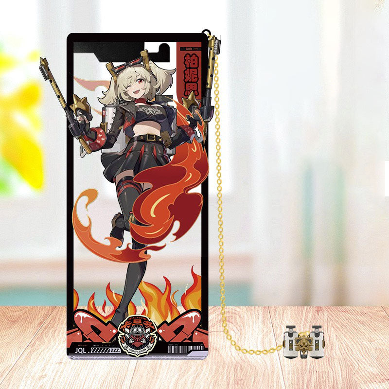 Zone Zero Brass Bookmarks Merch - Brass Character Collection with 3D Cosmic Display Box Merchandise for Fans - Zllada