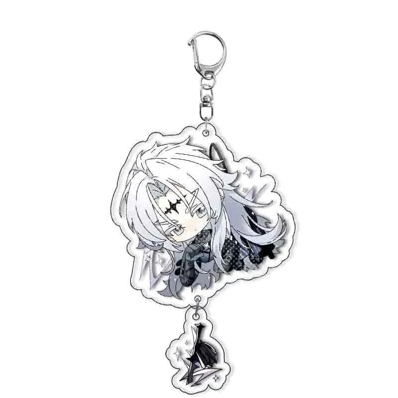 Galbrena Qiuyuan Chisa Lynae&nbsp Wuthering WuWa Waves Star-shaped button keychain Merch - 5cm Double-Sided Acrylic Keychain - High-Definition Printing