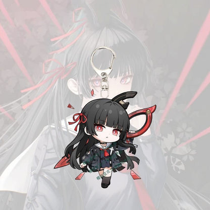 Shorekeeper Camellya Wuthering WuWa Waves Star-shaped button keychain Merch - 5cm Double-Sided Acrylic Keychain - High-Definition Printing