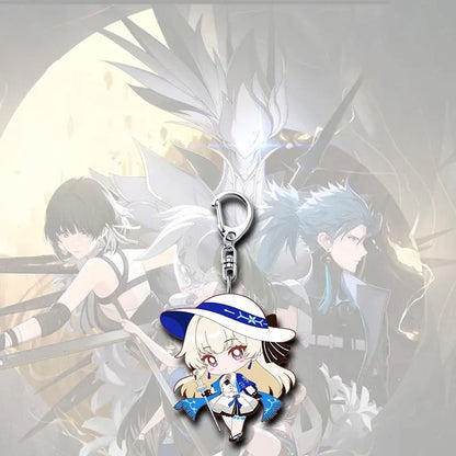 Shorekeeper Camellya Wuthering WuWa Waves Star-shaped button keychain Merch - 5cm Double-Sided Acrylic Keychain - High-Definition Printing