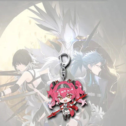 Shorekeeper Camellya Wuthering WuWa Waves Star-shaped button keychain Merch - 5cm Double-Sided Acrylic Keychain - High-Definition Printing