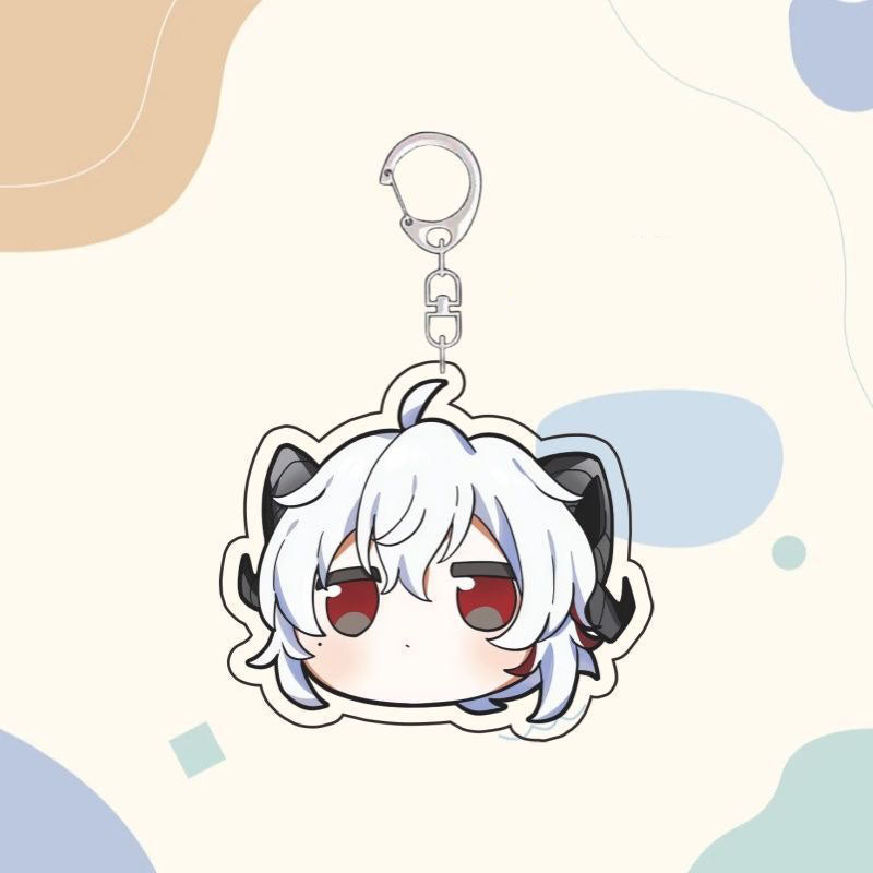Zani Camellya Wuthering WuWa Waves Star-shaped button keychain Merch - 5cm Double-Sided Acrylic Keychain - High-Definition Printing