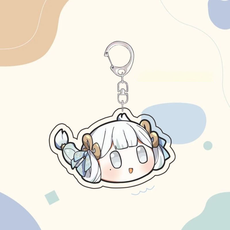 Zani Camellya Wuthering WuWa Waves Star-shaped button keychain Merch - 5cm Double-Sided Acrylic Keychain - High-Definition Printing