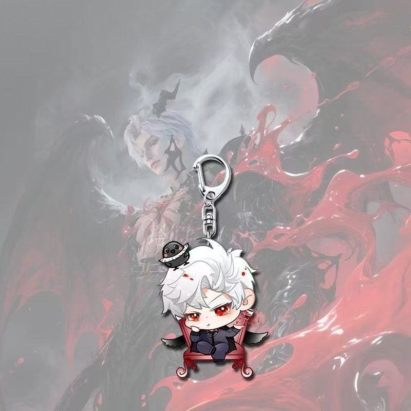 Caleb Love Deepspace Button keychain Merch - 5cm Double-Sided Acrylic Keychain - Zayne, Xavier, Rafayel, Sylus,Caleb